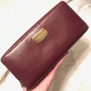 Michael Kors Burgundy Large Wallet
